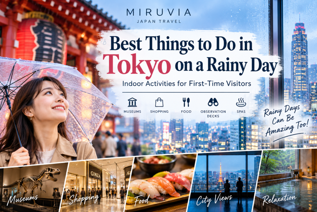 Best things to do in Tokyo on a rainy day for first-time visitors
