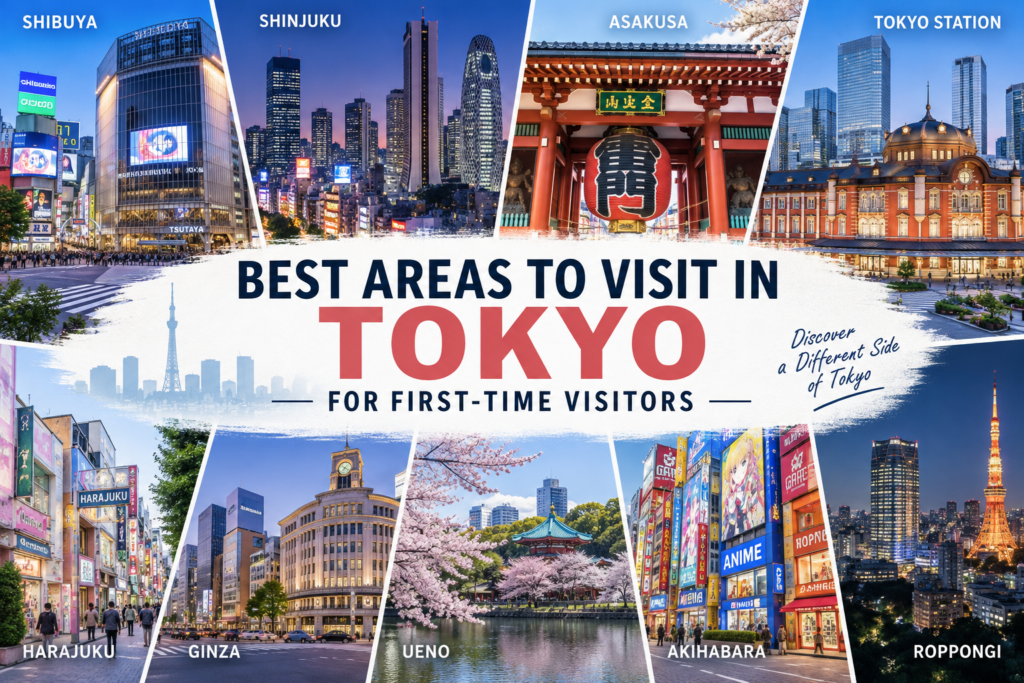 Best areas to visit in Tokyo for first-time visitors