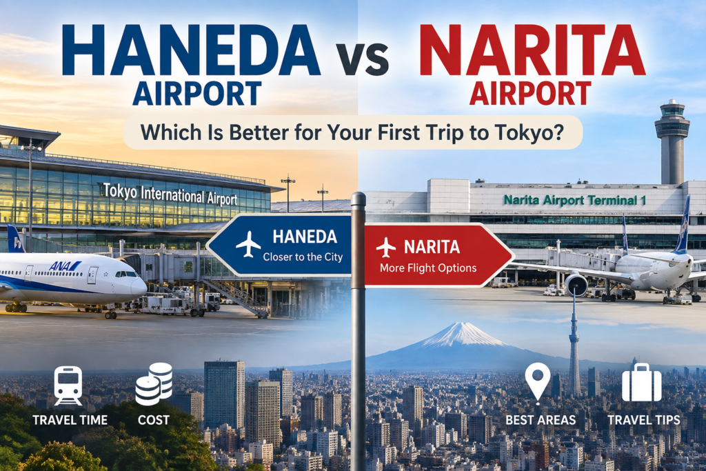 Haneda vs Narita Airport guide for first-time visitors to Tokyo