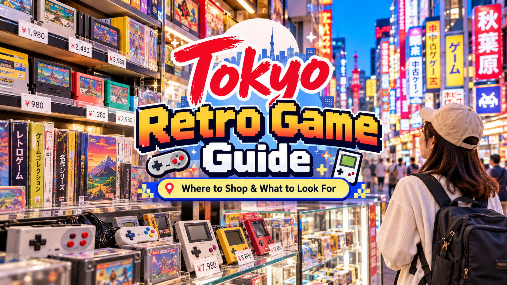 Tokyo retro game guide featuring classic video games, consoles and retro game shopping in Akihabara