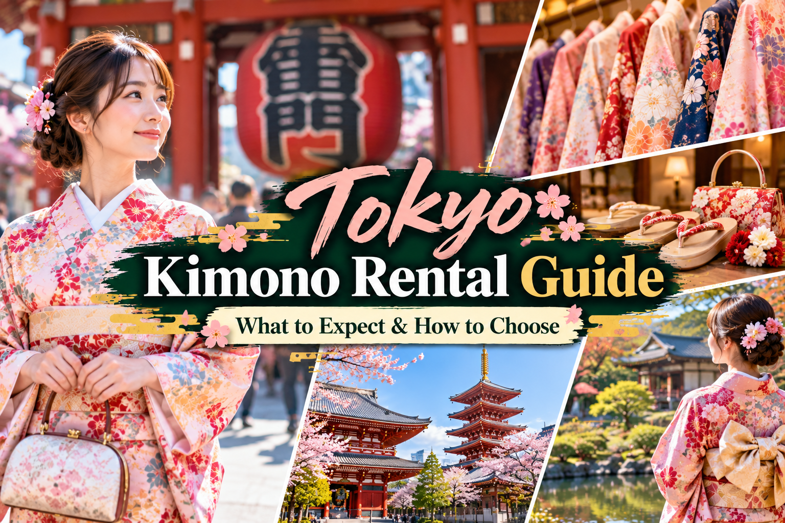 Tokyo kimono rental guide featuring traditional kimono, Asakusa, Japanese accessories and sightseeing
